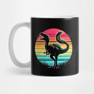 Retro Therizinosaurus Mug